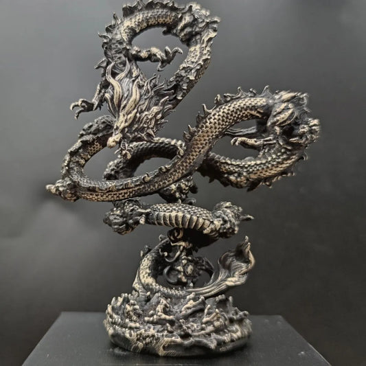 The Majestic Oriental Dragon Figurine