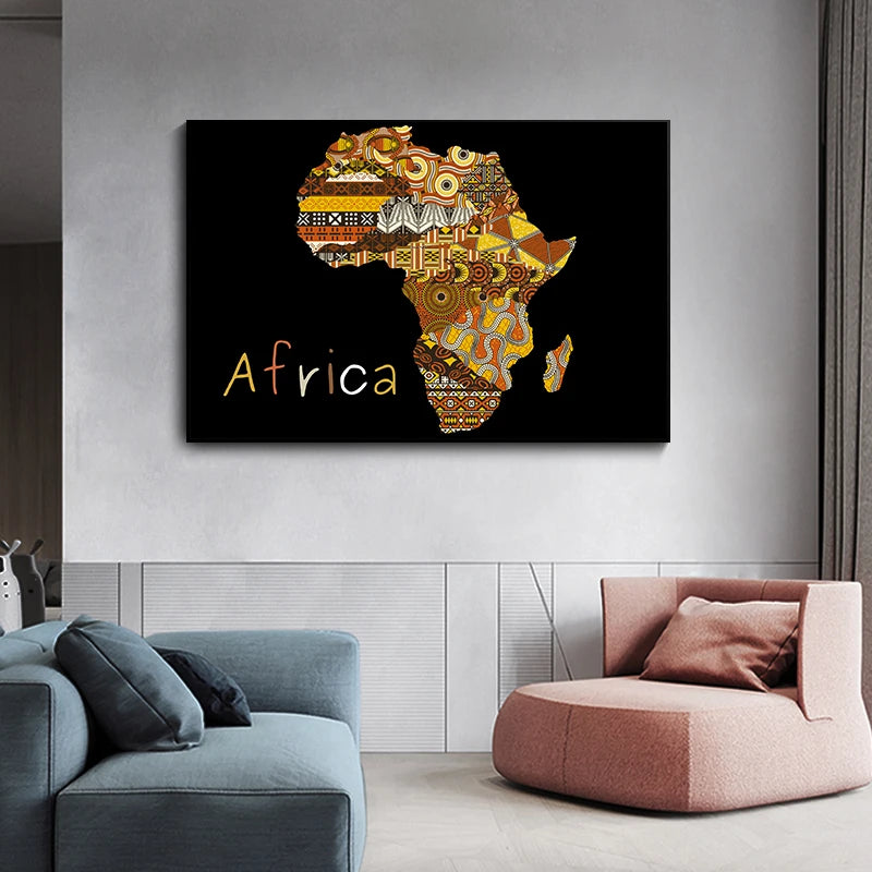 Vintage Map of Africa Poster