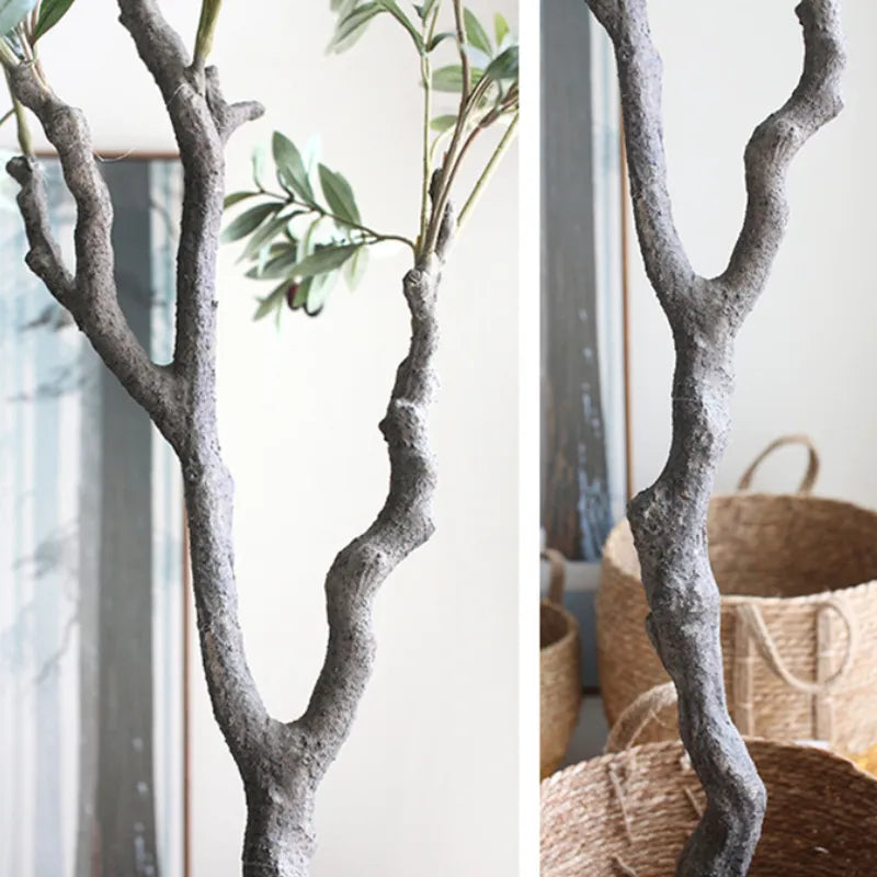 Large Artificial Olive Branches and Fruits