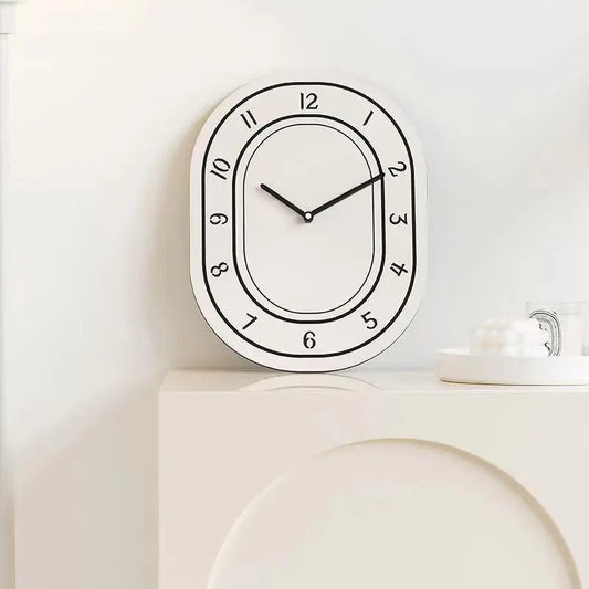 Minimalist White Fashionable Wall Clock