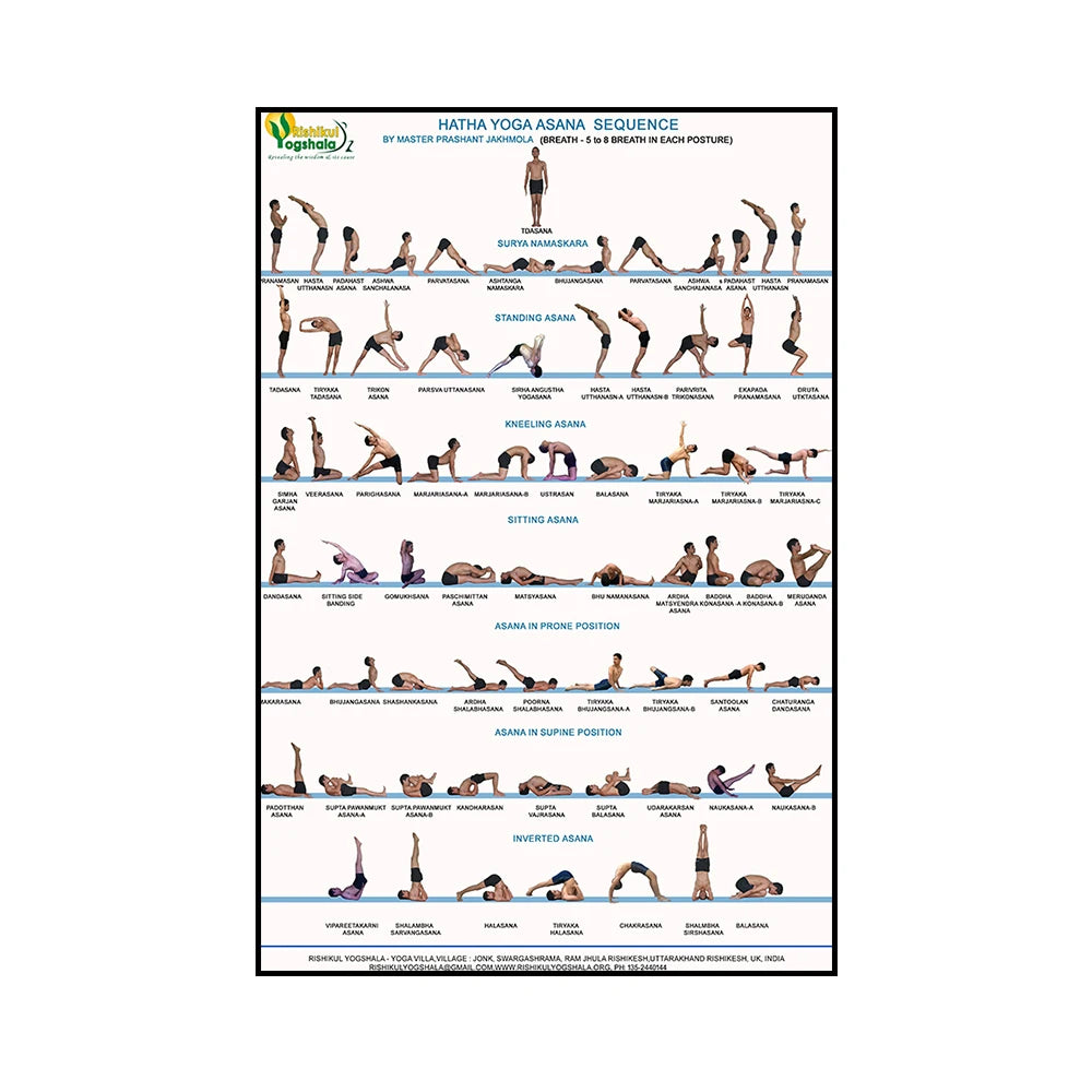 Yoga & Workout Action Pose Canvas Poster