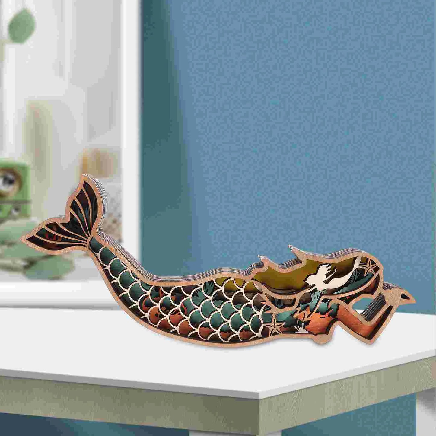 Mermaid Wooden Ornament