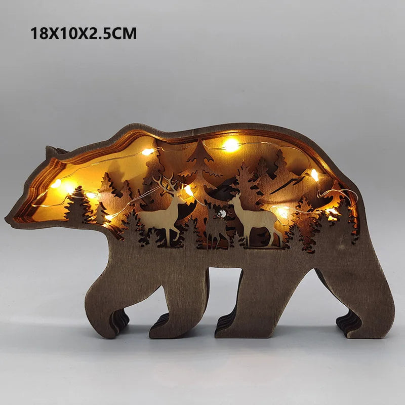 Wooden Animal Statues