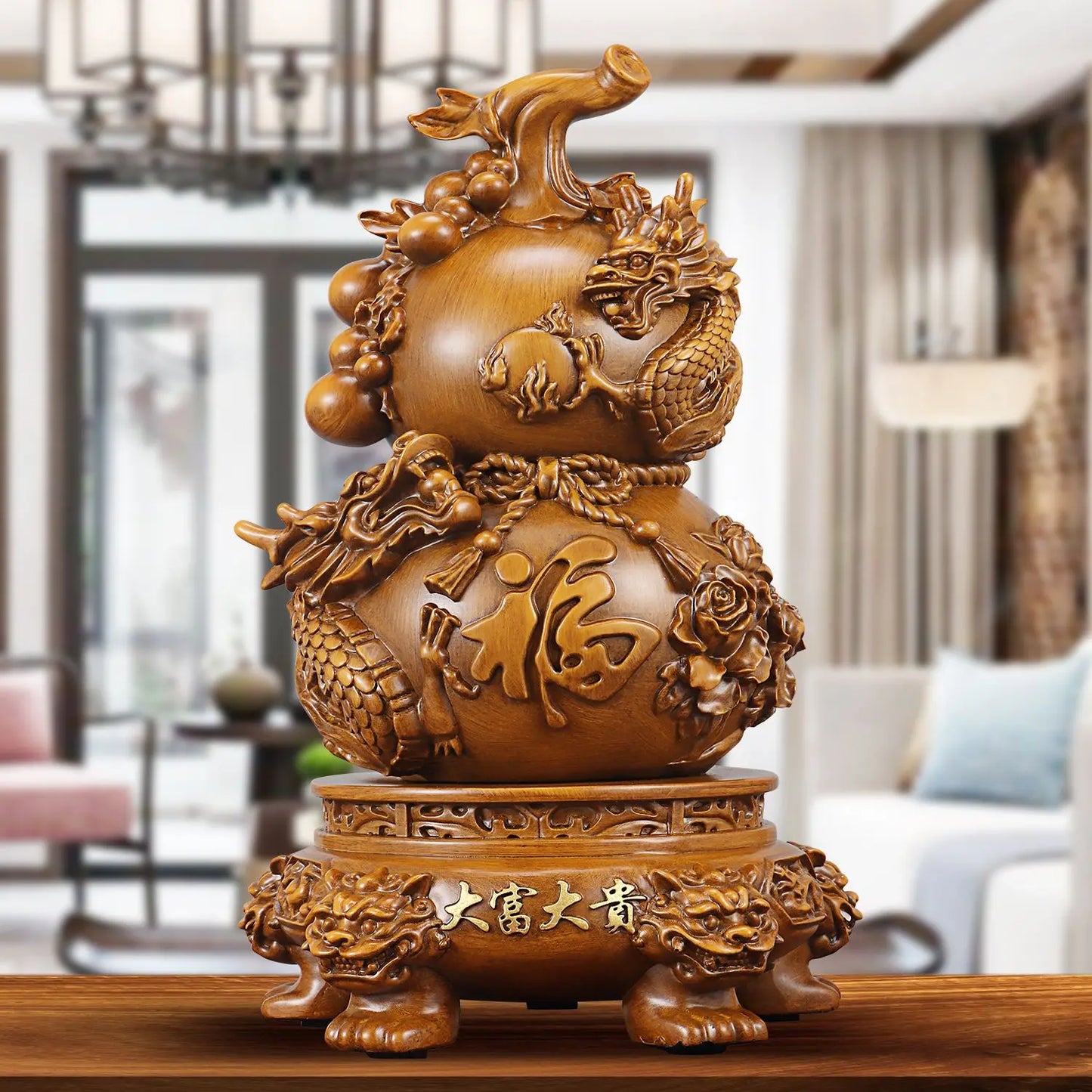 Wealth Dragon Sculpture