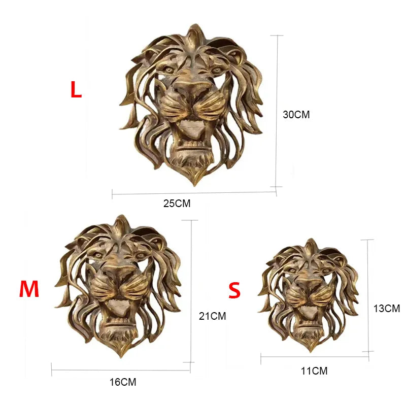 Large Lion Head Wall Hanging