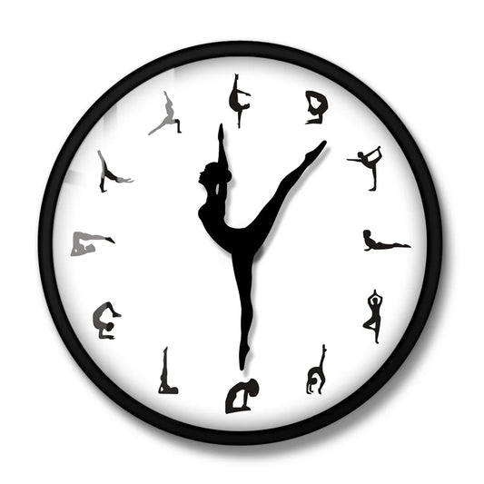 Yoga Postures Wall Clock