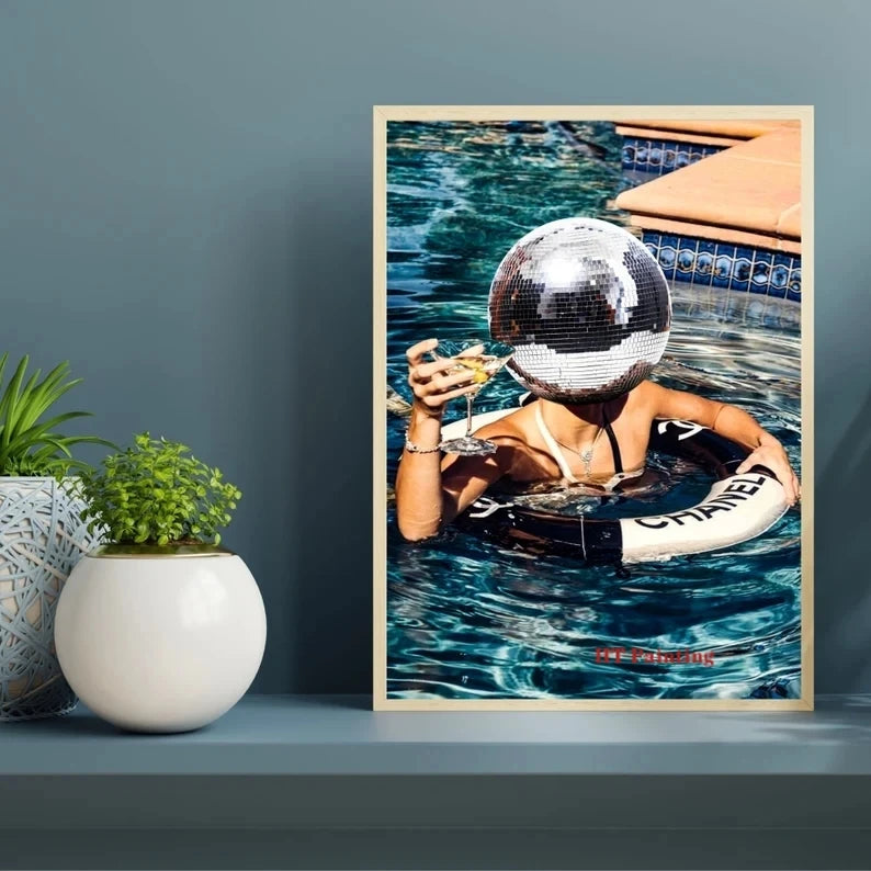 Trendy Disco Ball Vintage Posters