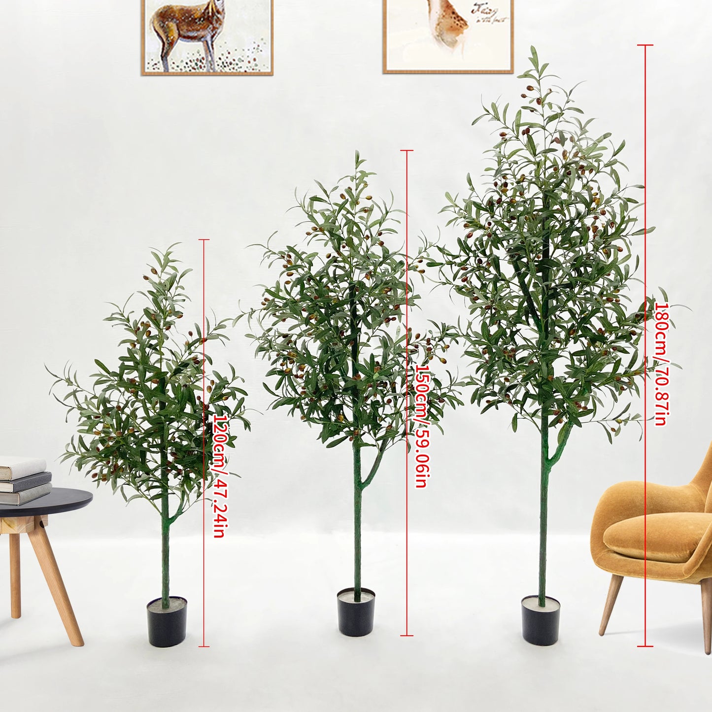 Artificial Olive Branches for Office & Home