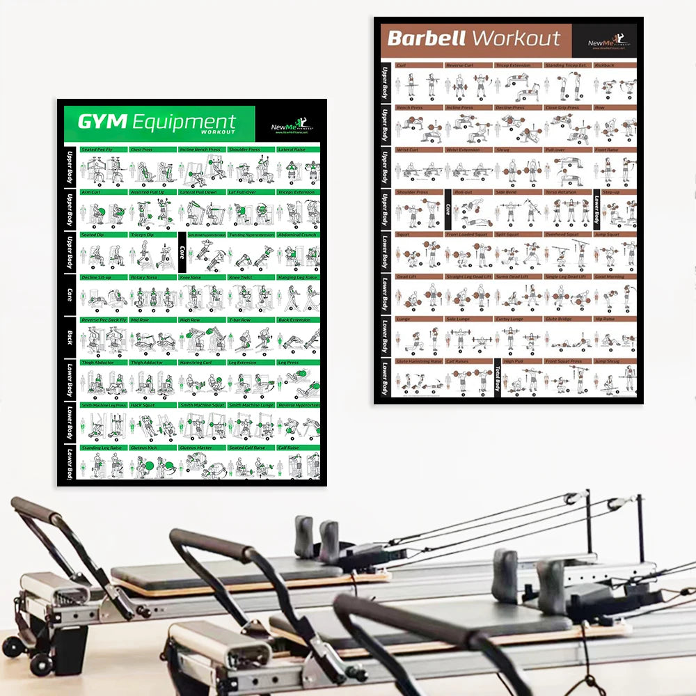 Yoga & Workout Action Pose Canvas Poster