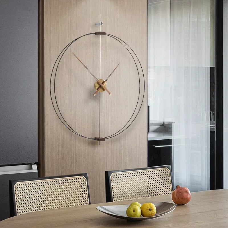 Nordic Art Luxury Round Wall Clock