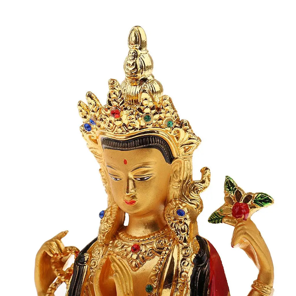 Tibetan Golden Avalokitesvara Statue