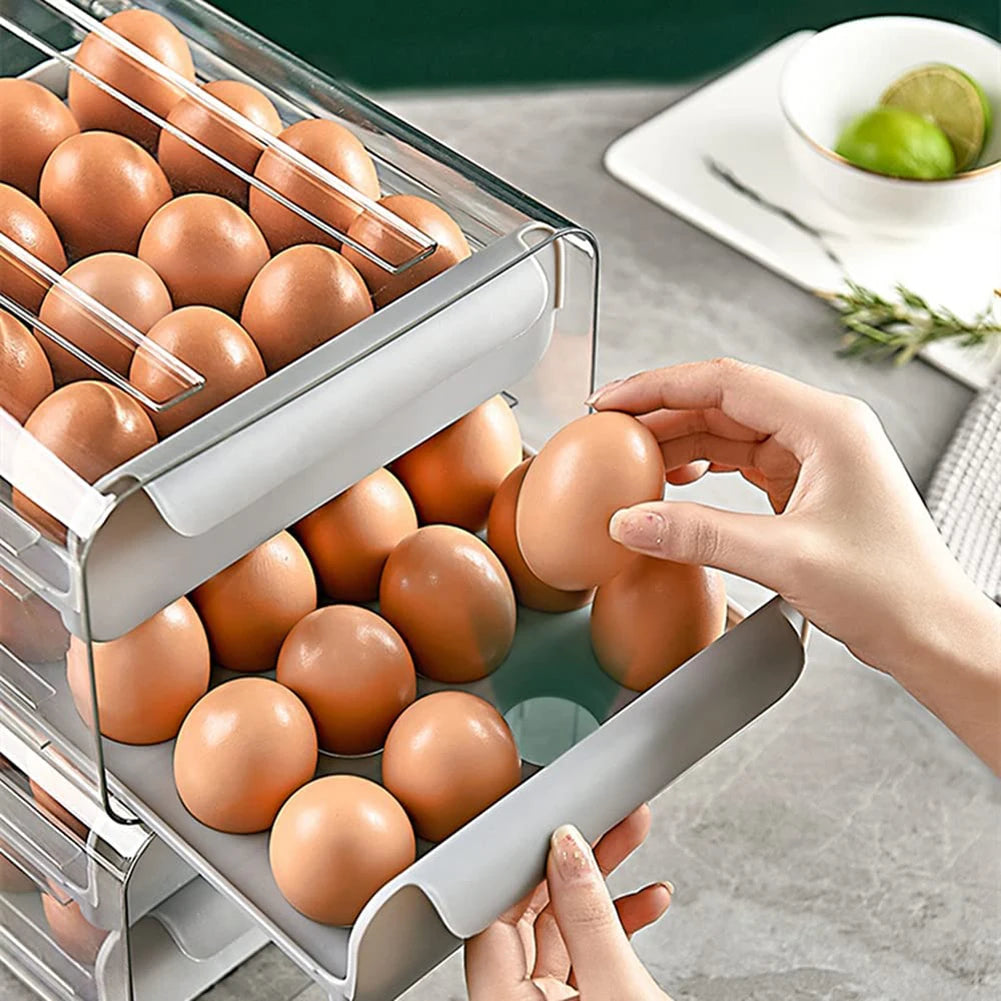 Double-Layer Egg Storage Box