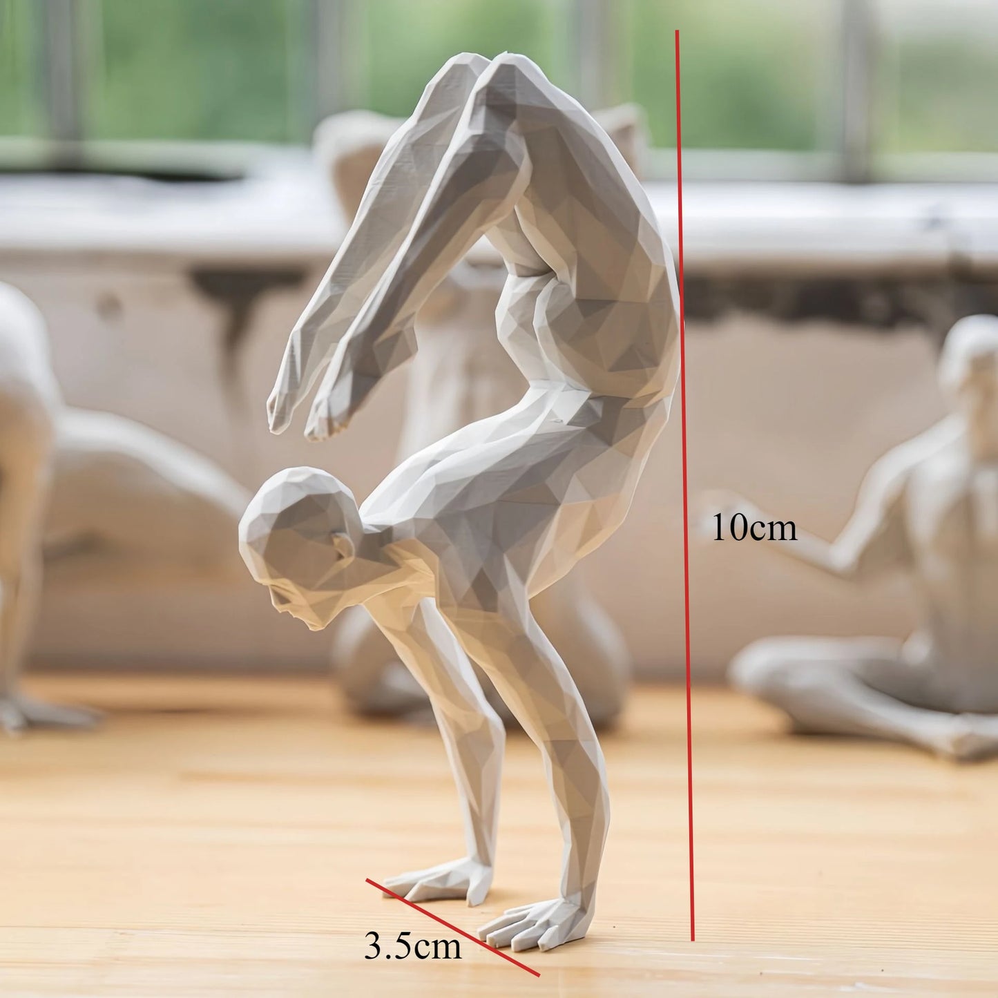 3D Printed Yoga Figurine – Minimalist Spiritual Home Decor