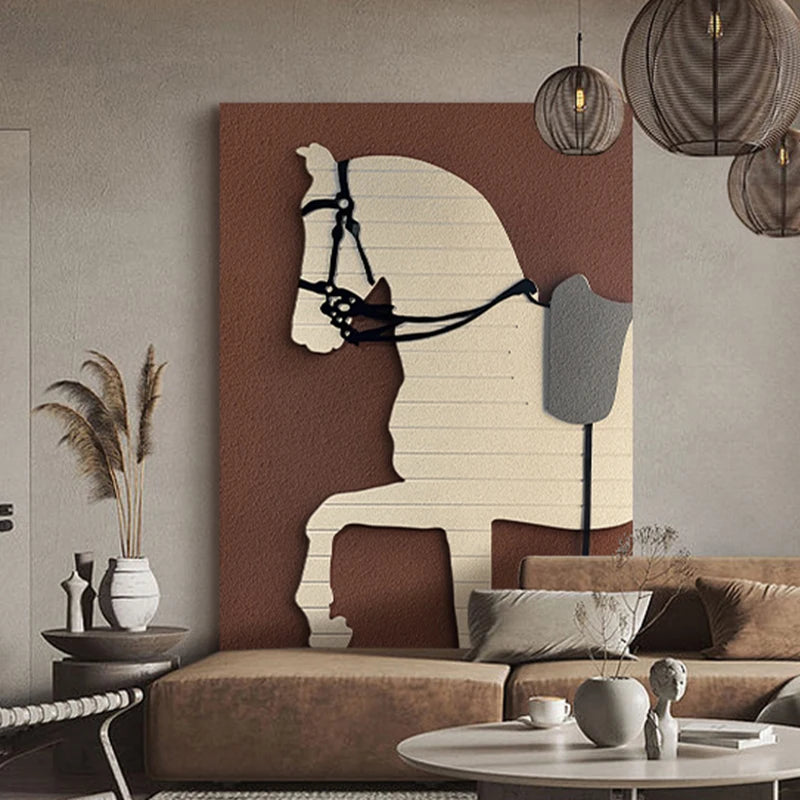 Modern Arab Horses Canvas Poster