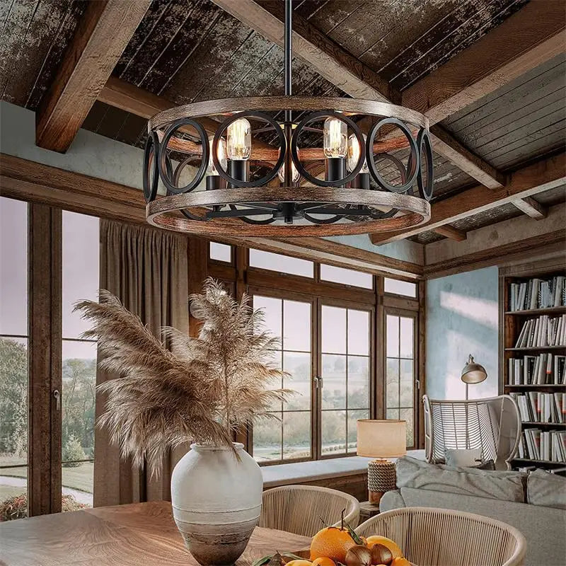 Industrial Style Circular Chandelier For Farmhouse HighEmporium Com   Sd6d34d6a4e774fc1b9fae3bfc31f1f08y.webp