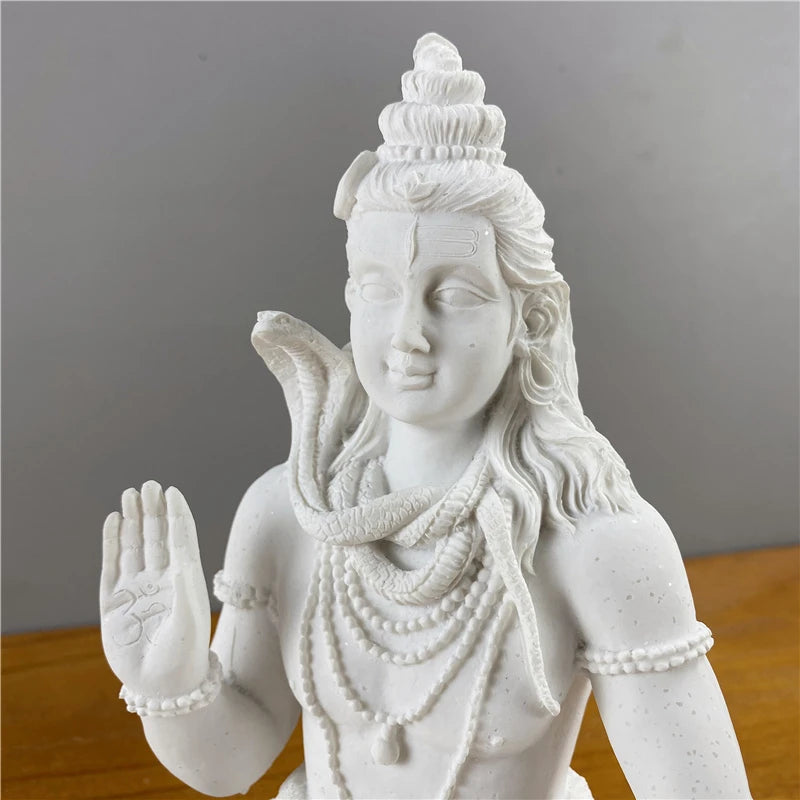 Shiva Pure White Statue