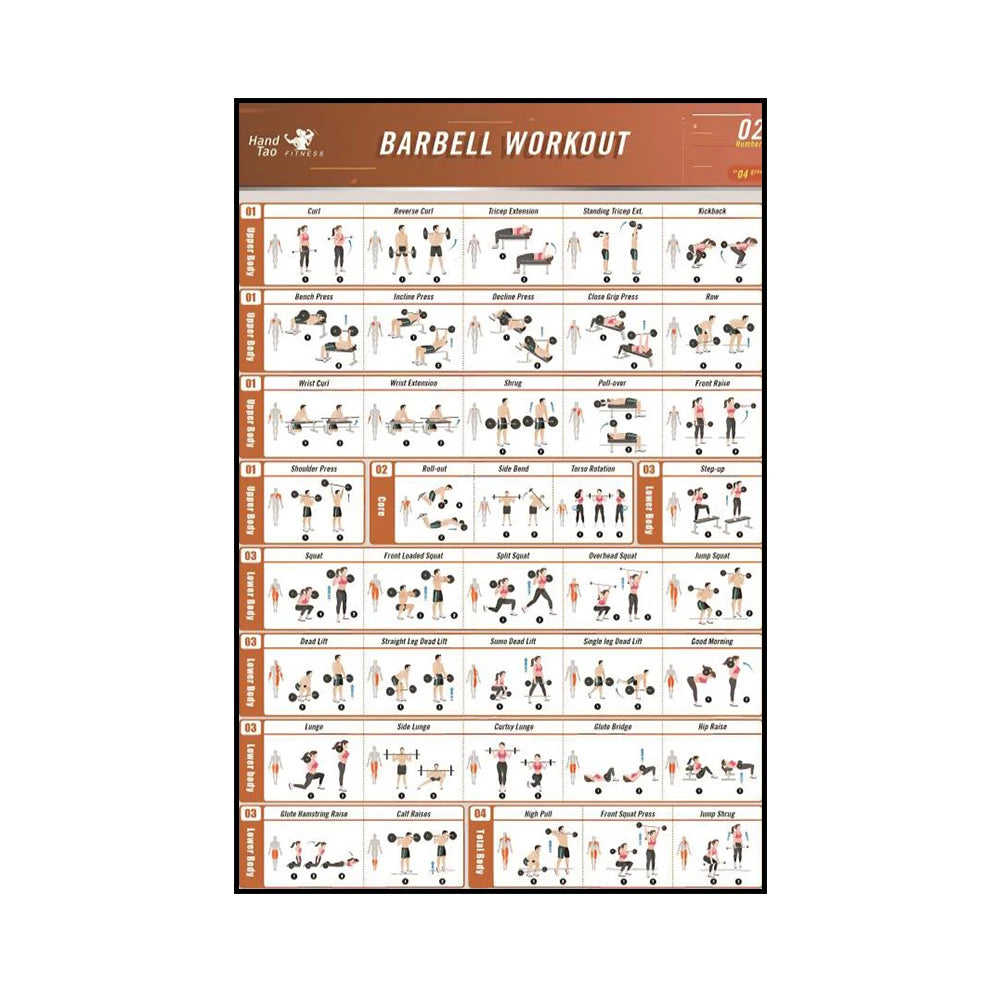 Yoga & Workout Action Pose Canvas Poster