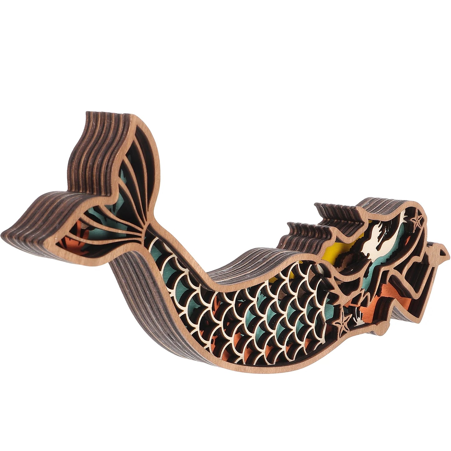 Mermaid Wooden Ornament