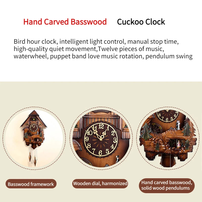 Cuckoo Music Wall Clock