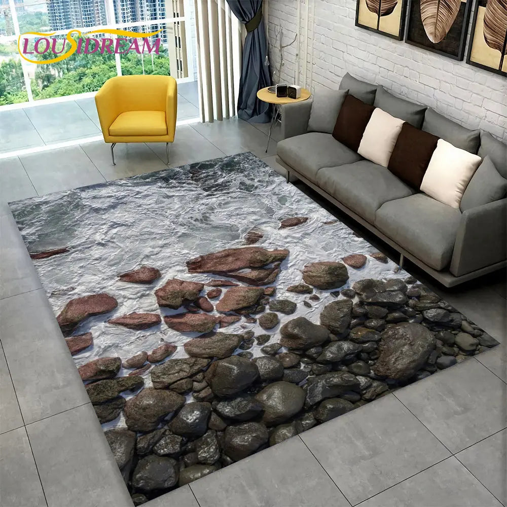 Beach Pebbles Carpet for Home