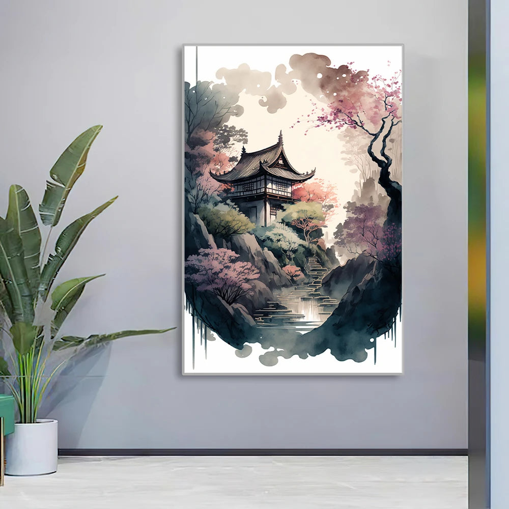 Japanese Style Landscape Wall Art