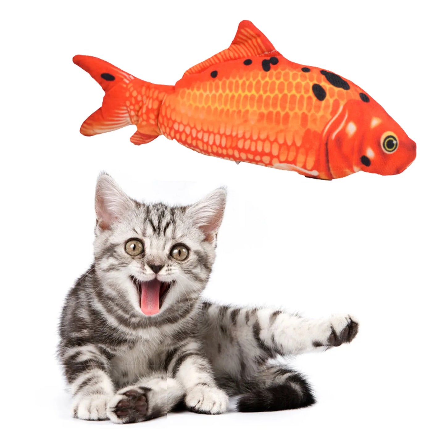 Interactive Electric Floppy Fish Cat Toy