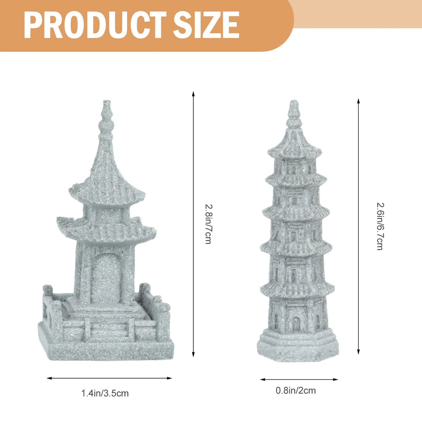 Miniature Pagoda Tower Statue