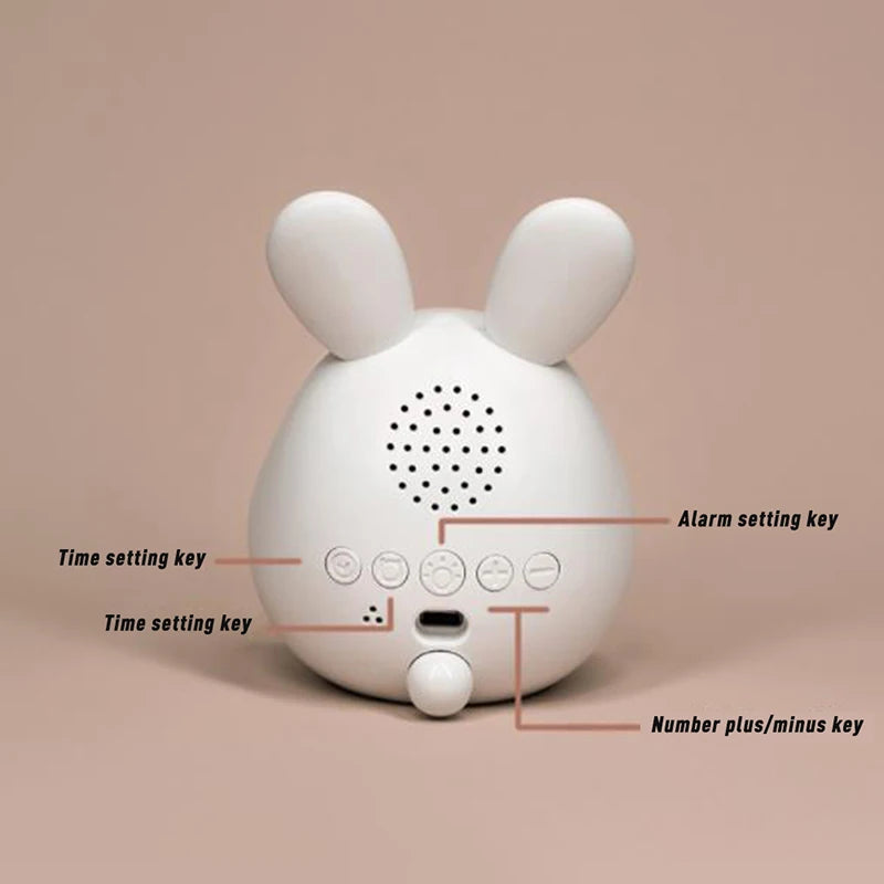 Kids Cute Rabbit Alarm Clock With Intelligent Program Control