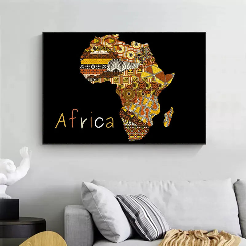 Vintage Map of Africa Poster