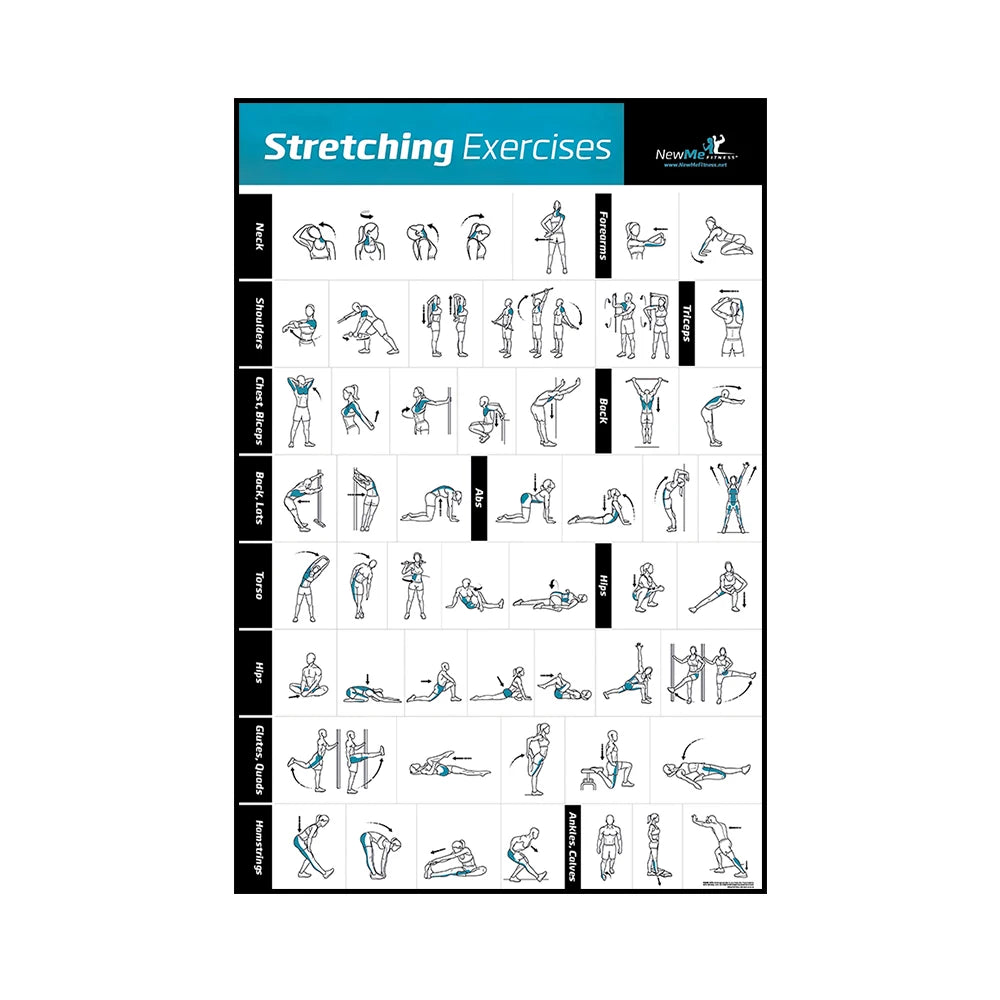 Yoga & Workout Action Pose Canvas Poster