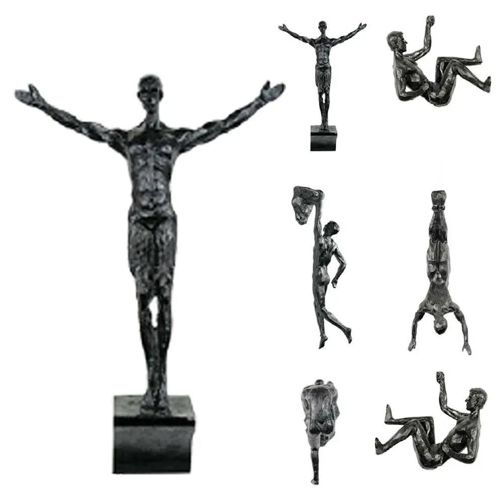 Rock Climbing Man Resin Wall Hangings