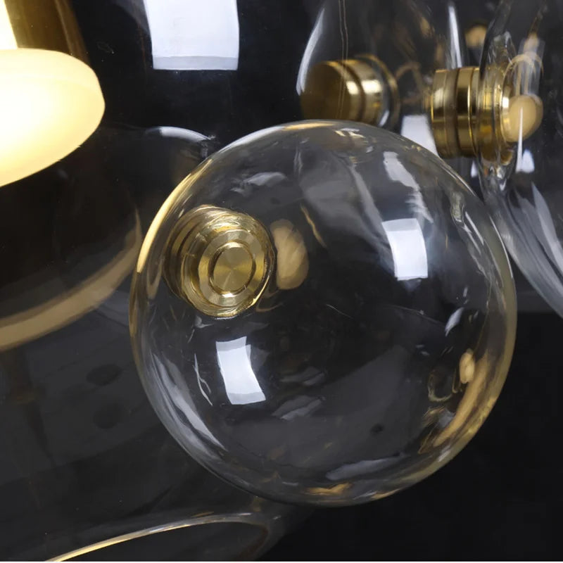 Nordic Clear Glass Bubble Chandelier