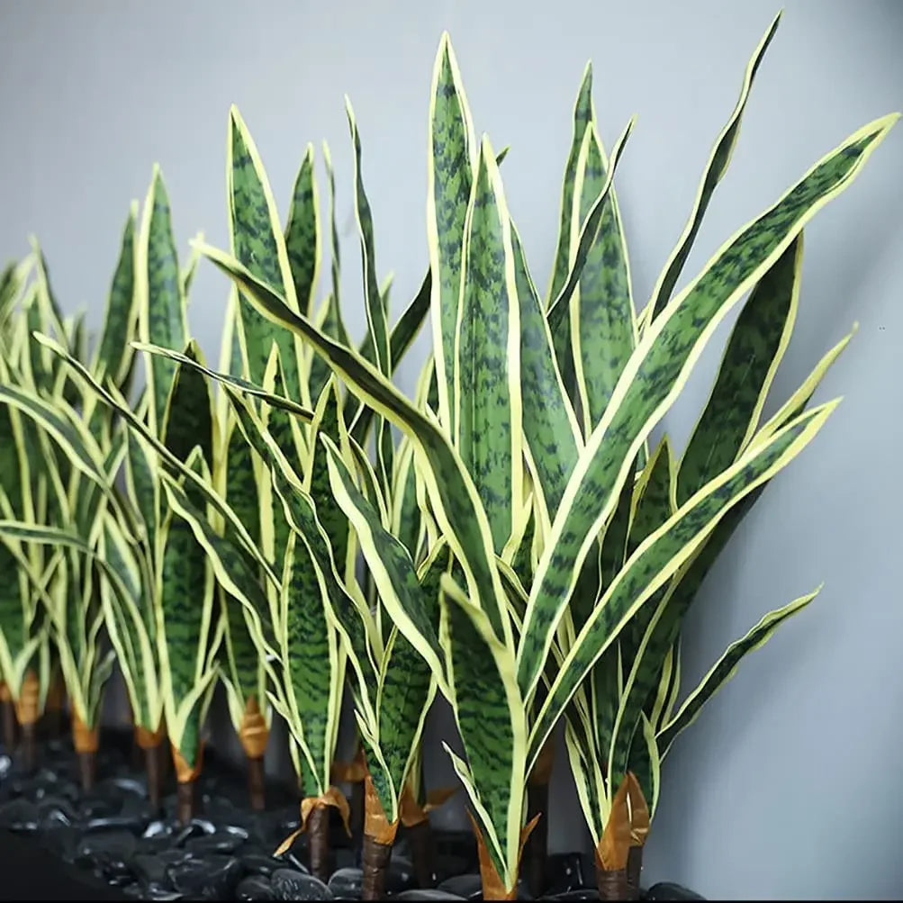 4 Pcs 30" Sansevieria Artificial Plant: Artificial Snake Plant