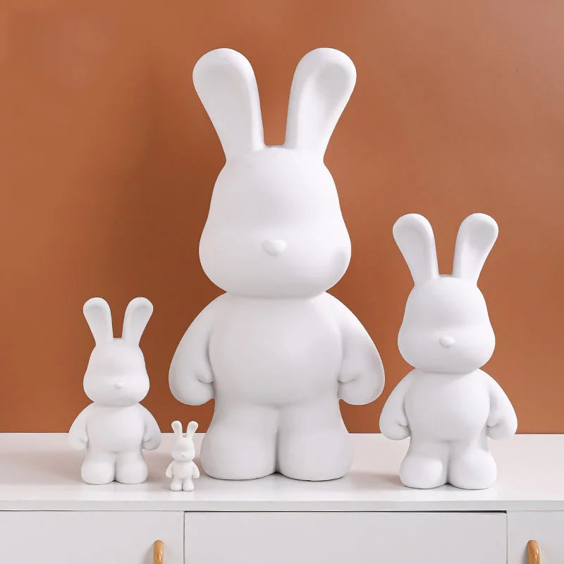 DIY Fluid Rabbit White Body Ornament