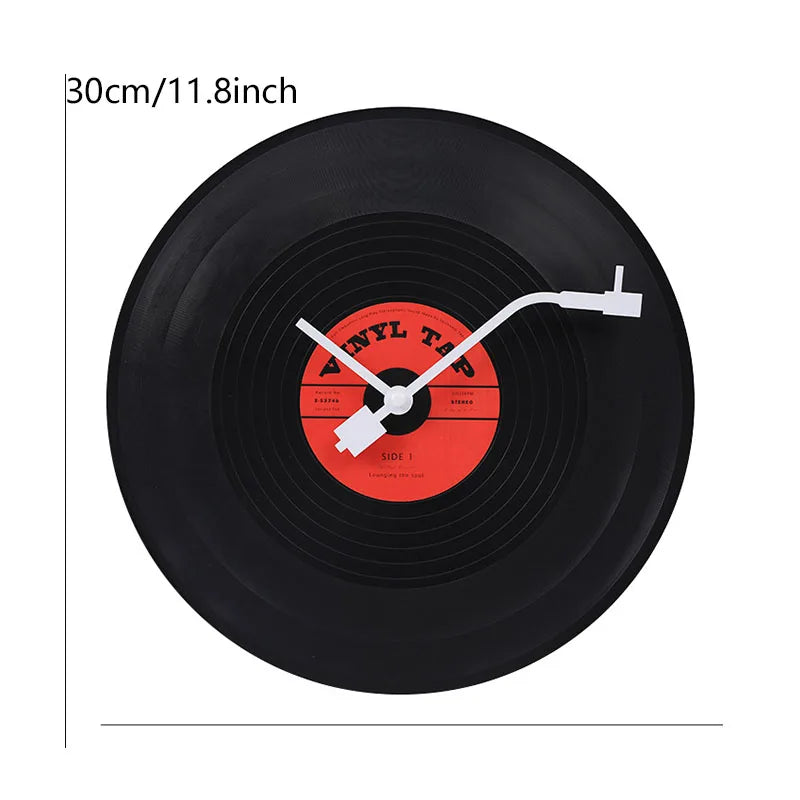 Musical Record Wall Clock