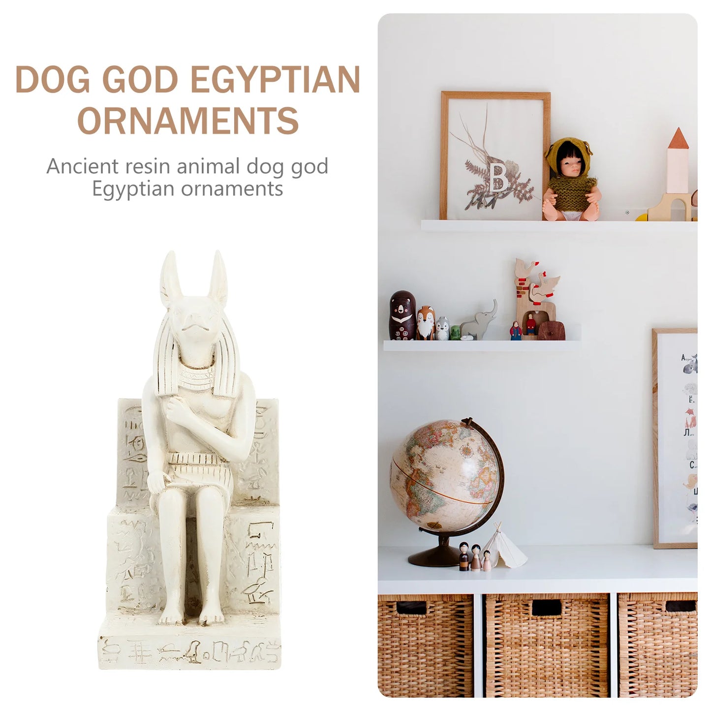 Anubis Resin Figurine for Home Decor