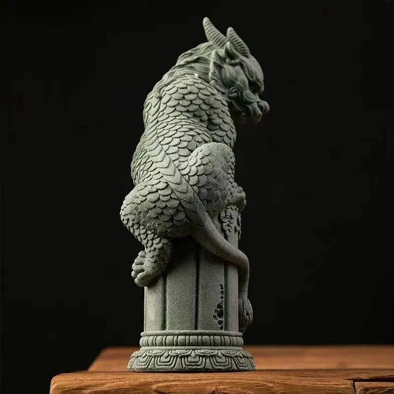 Dragon Pillar Decorative Statue