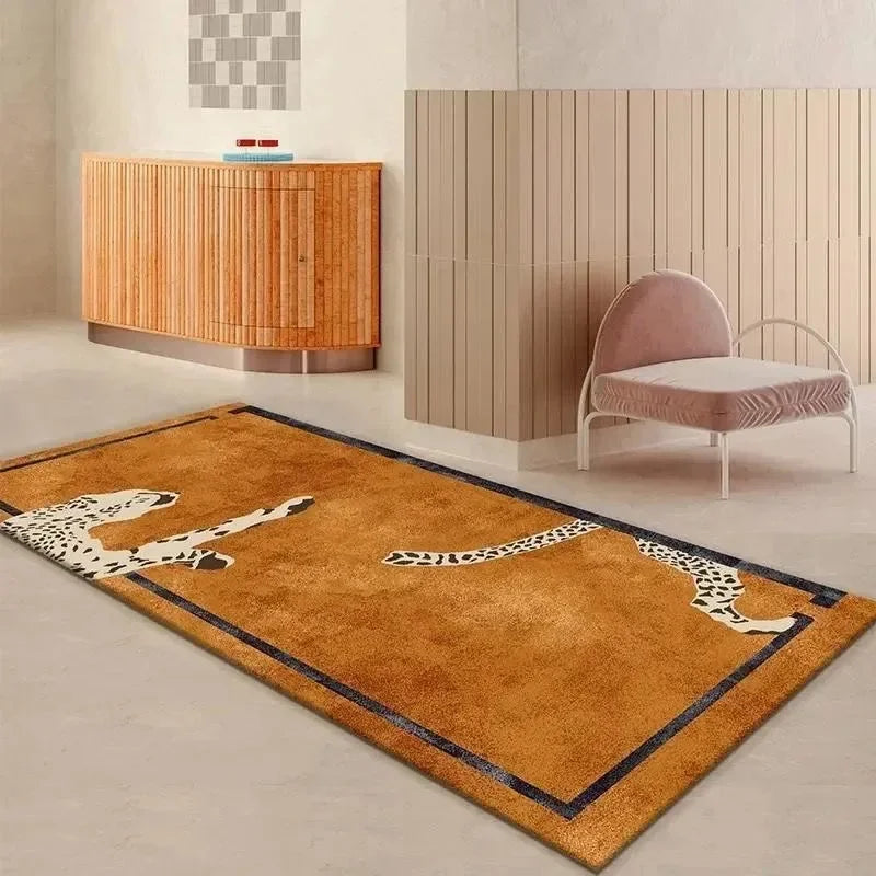 Leopard-Style Large Home Carpet