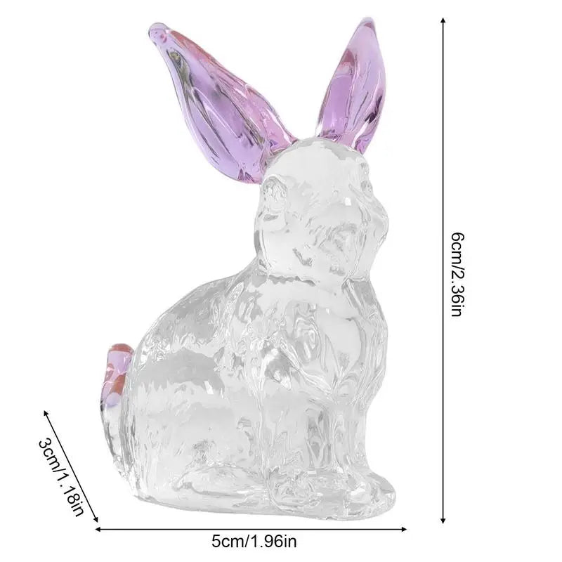 Crystal Rabbit Statue