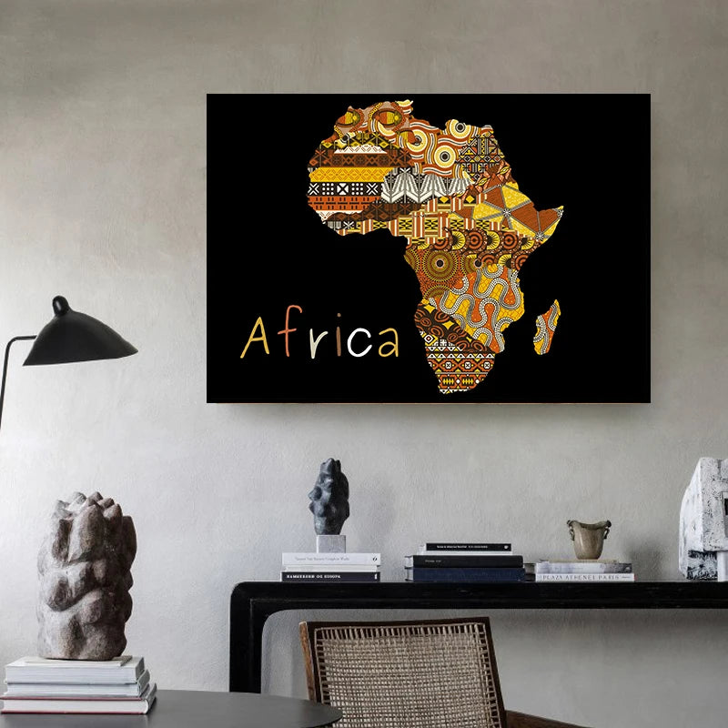 Vintage Map of Africa Poster