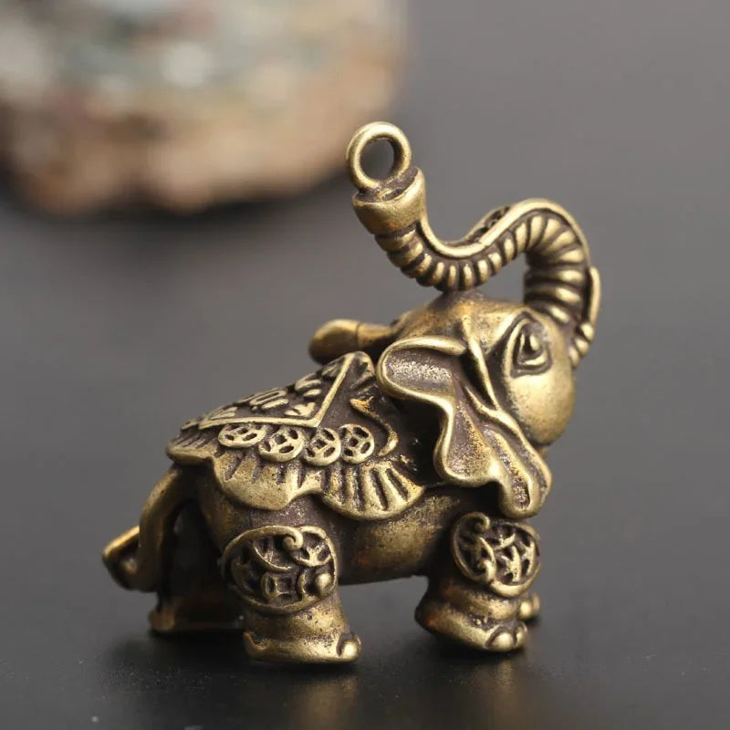 Brass Solid Elephant Statue