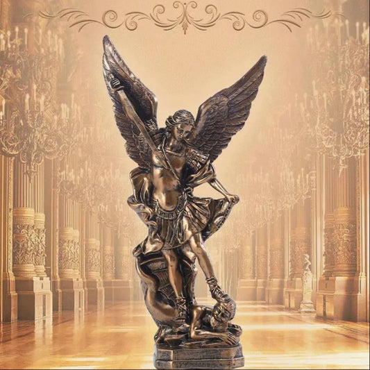 31 cm Vintage Archangel St. Michael Statue