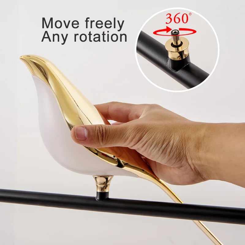 Magpie Bird LED Reading Lamp