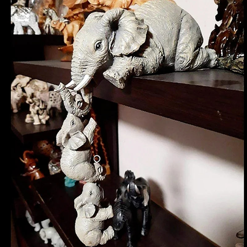 3pcs/set Cute Elephant Figurines