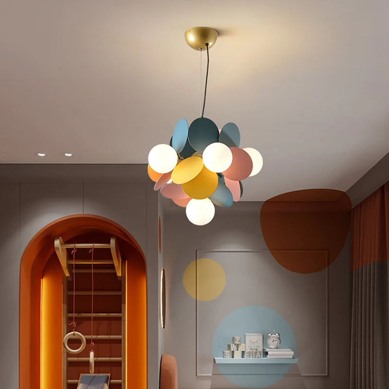 Minimalist Colorful Bubble Chandeliers For Children's Room