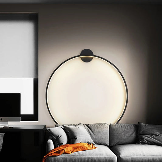 Minimalistic Round Led Wall Lamps For Bedroom